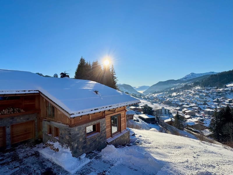 vue depuis avalon chalet sur les gets station de ski