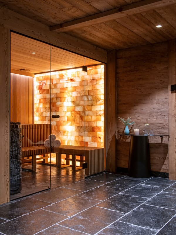 un hammam vous attend dans Chalet Avalon, location chalet de luxe haute savoie. 