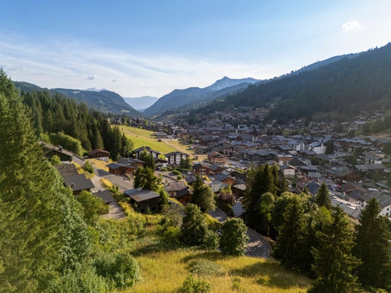 avalon chalet l'été avec les gets été verdure , nture et montagne. 